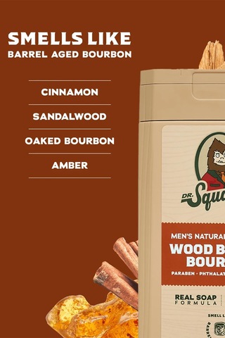Dr. Squatch Men's Wood Barrel Bourbon Duş Jeli 414ml Baharat