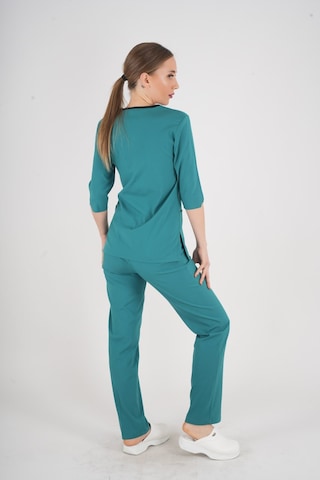 Unisex Ameliyat Yeşili Violet Model Scrubs Takım Doktor Hemşire Üniforması Ameliyat Yeşili