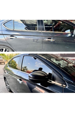 Honda City Uyumlu Krom Cam Alt Çıtası 2021- 8 Parça