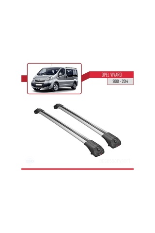 Opel Vivaro 2001-2014 Arası İle Uyumlu Ace-1 Ara Atkı Tavan Barı Gri