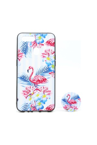 Nettech Oppo A5s Uyumlu Desenli Popsocket Seri Arka Koruma Kılıf
