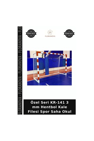 Özel Seri Kr-141 3 Mm Hentbol Kale Filesi Spor Saha Okul Çok Renkli