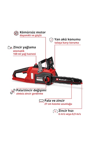 Einhell Akülü Ağaç Kesme Testeresi FORTEXXA 18/30 4600010