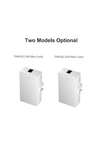 Yaozixa Sonoff Thr316 Akıllı Sıcaklık-nem İzleyici Anahtarı 16a Beyaz Ewelink Uyumlu 2.4ghz Wi-fi Beyaz