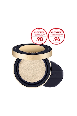 Uzun Süre Kalıcı, Yüksek Kapatıcılık Sağlayan Cushion Stay Cushion Spf40/pa++ No.21n Vanilla No.21 Vanilla
