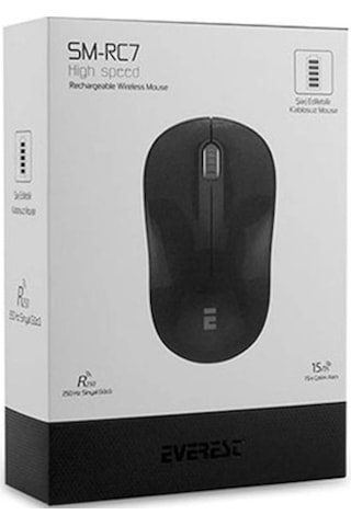 Everest SM-RC7 Şarj Edilebilir Kablosuz Mouse