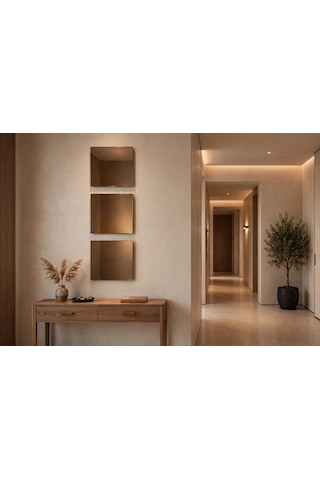 20x20 Cm Bronz Ayna 1 Adet