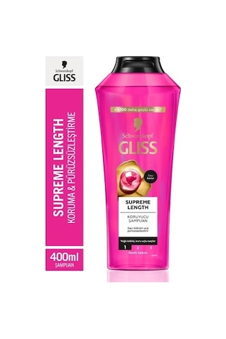 Gliss Supreme Length Uzun Saçlaraa Özel Şampuan 400 Ml X 5 Adet set-hnkl-5154-6063