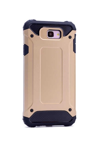 Kilifone - Samsung Galaxy A3 2017 Uyumlu - Kılıf Çift Katman Koruyucu Crash Military Tank Kılıf - Gold Gold