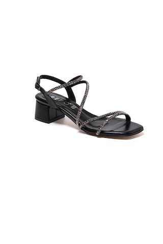 Nero Black Sandalet Kadın 41604-e6 Repo siyah