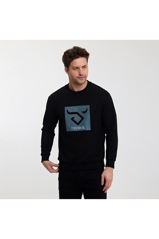 Twobull OSLO Erkek Siyah Sweatshirt