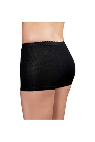 6 Adet Şahinler Bayan Likralı Boxer Şort B3022 Siyah