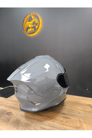 Origine Ece R22.06 Sertifikalı Racing Motosiklet Kaskı Beyaz - Gümüş