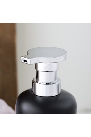 Porsima 268669 Sıvı Sabunluk Fırçalı Süngerlikli Sabunluk Siyah