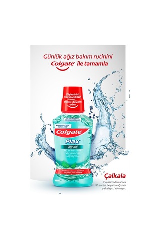 Colgate Plax Blue Nane Ferahlığı Alkolsüz Ağız Bakım Suyu 500 ML + 250 ML