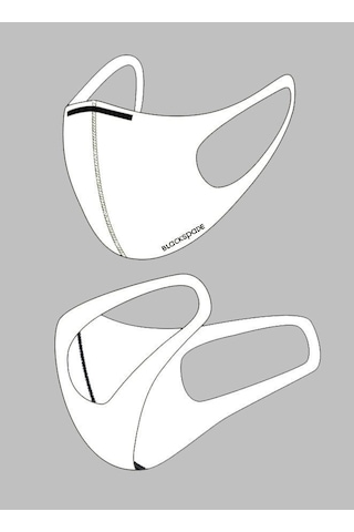Blackspade Çocuk Koruyucu Maske Beyaz S1