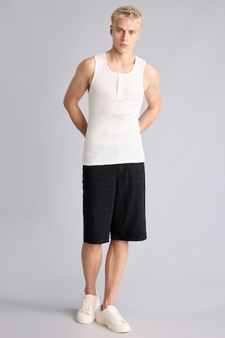 Defacto Regular Fit Ribana Düğmeli Atlet I1109ax26smwt34 Beyaz-wt34