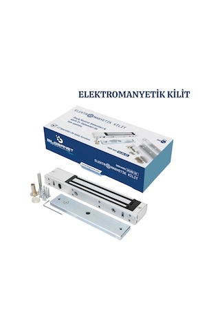 Ayrex 280 Kg Manyetik Kapı Kilidi, Elektromanyetik 12 V 420 Ma, L-z Aparat Dahil, Fail-safe Sistem, Led Göstergeli Ano