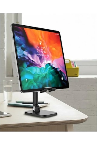 Pazly Katlanabilir Telefon-tablet Standı - Taşınabilir, Masa Ve Araba İçin Siyah