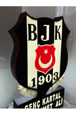 Siyah Beyaz Ledli Lamba