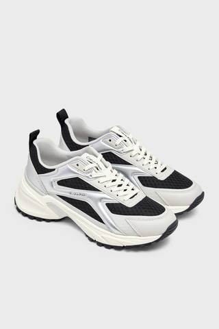 Calvin Klein Süet Logolu Sneaker Ayakkabı Hw0hw0314001r Bayan Ayakkabı Hw0hw03140 01r Siyah