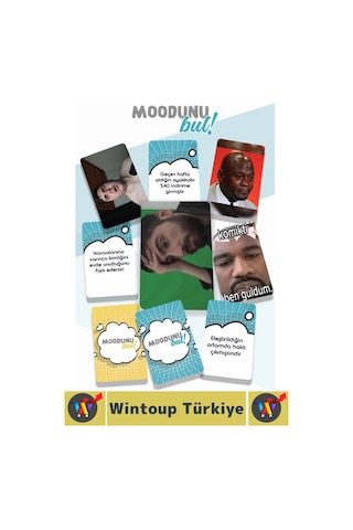 Eğlenceli Genç Yetişkin Özel Gün Arkadaş Yılbaşı Moodunu Bul Mini-klasik Oyun Kartları 45 Kart