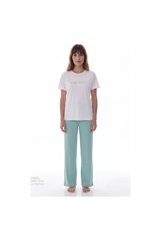 Penti Mint Yeşili Mama Stay Calm Pantolon Pijama Takımı