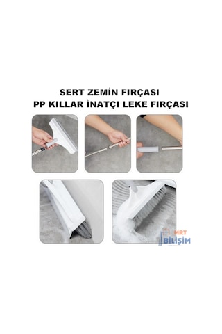 Uzun Saplı Silecek Sert Kıl Zemin Silecek Sihirli Zemin Fırçası