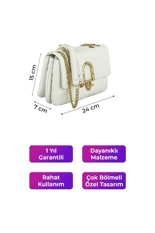 Kriste Bell Kadın Çanta Beyaz 26411 Beyaz