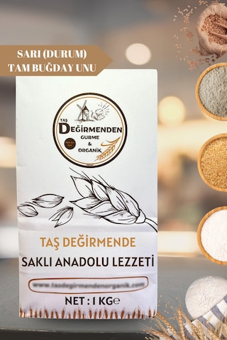 Sarı (Durum) Tam Buğday Unu - 1 Kilo