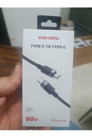 Vendens Vd-dcm05 Usb-c'den Usb-c'ye Örgülü 60w Hızlı Şarj Destekli Type C Kablo 1m, 2m, 3m