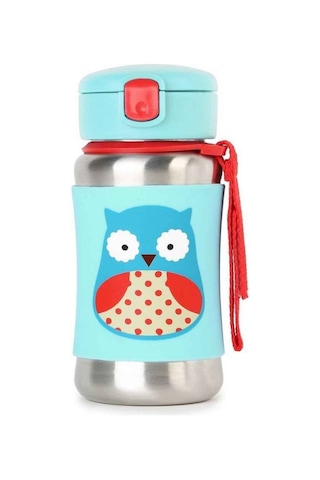 Skip Hop Zoo Pipetli Paslanmaz Çelik Suluk Baykuş Baykuş