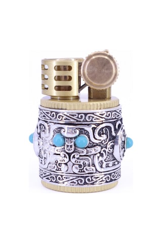 Promise Benzinli Rölyef İşlemeli Çakmak Gold