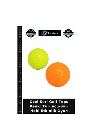 Özel Seri Golf Topu Renk: Turuncu-sarı Hobi Etkinlik Oyun Çok Renkli