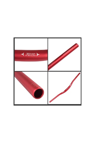 Wake Alüminyum Kırmızı 31.8 780mm Riser Mtb Gidon Kırmızı