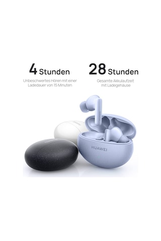 Huawei Freebuds 5i Kablosuz Kulaklık, Tws Bluetooth Kulaklık, Yüksek Çözünürlüklü Ses, Çok Modlu Gürültü Engelleme, 28 Saat Pil Ömrü, Su Geçirmez, Nebula Siyahı Diğer