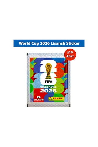 World Cup 2026 Lisanlı Sticker Paketi - X10 Adet 70 Sticker