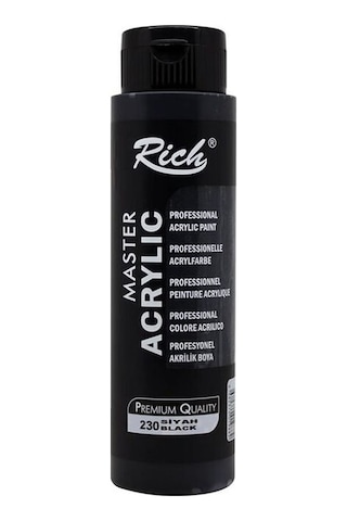 Rich Master Akrilik Boya 500Ml 230 Siyah Rich Master Akrilik Boya 500Ml 230 Siyah