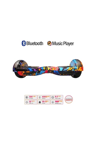 Citymate Elektrikli Kaykay Hoverboard Akıllı Denge 6.5 Inch + Hoverkart + Çanta Extrem Paket D26