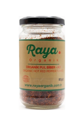 Raya Organik Pul Biber - Acı 80 G