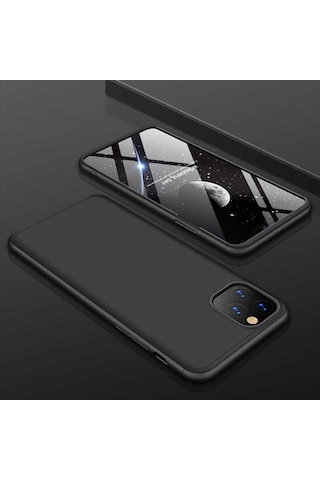 Apple Uyumlu iPhone 11 Pro Max Kılıf Zore Ays Kapak-Siyah