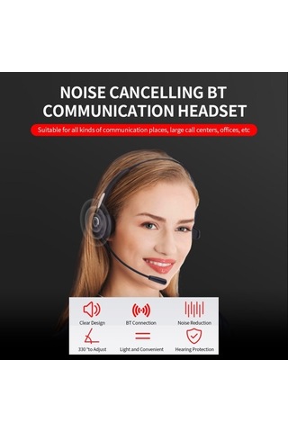 Primepickings Net Tasarım Gürültü Önleyici Bt Kulaklık, 330 Ayarlanabilir, Teleskopik, 12 Saatlik Çalışma, Hfp/a2dp Destek, Mikro U