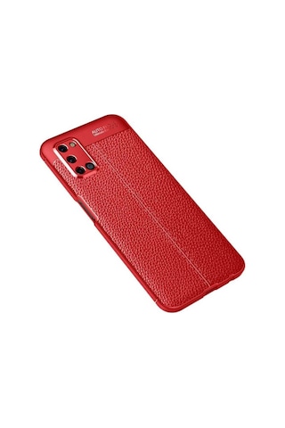 Oppo A52 Kılıf Zore Niss Silikon Kapak Kırmızı