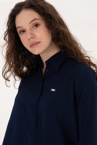 U.s. Polo Assn. Kadın Lacivert Gömlek Desenli 50316411-vr033 Lacivert
