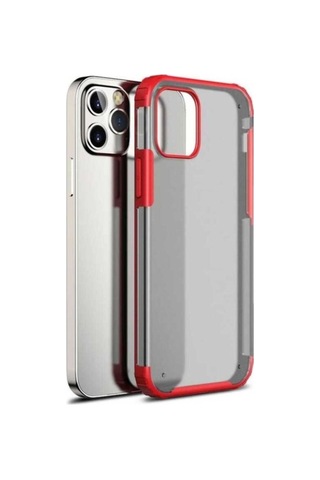 Apple Uyumlu iPhone 12 Pro Max Kılıf Zore Volks Kapak Kırmızı