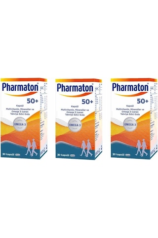 Pharmaton 50 Plus 30 Kapsül 3 Adet