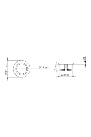 Lavabo Su Taşma Yüzüğü Mat Siyah 130026