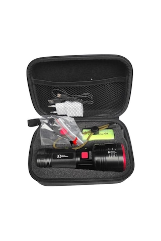 Profesyonel Avcı Feneri 20w 2000 Lümen Pd-9000 Siyah