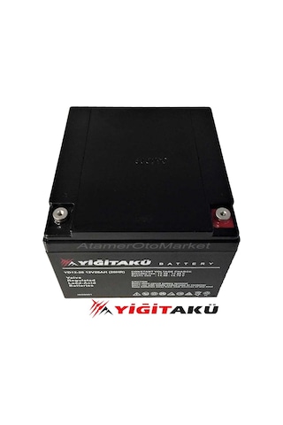 12v 26 Ah-amper Agm Ups Cihazı Aküsü Yiğit Akü-