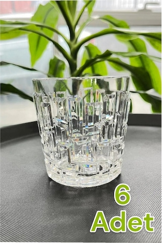 Kırılmaz Viski Bardağı 200 Ml Kokteyl Kadehi Polikarbon Özel Üretim 6 Adet Şeffaf